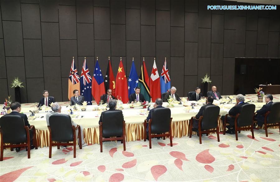 China e países insulares do Pacífico elevam la?os para parceria estratégica abrangente