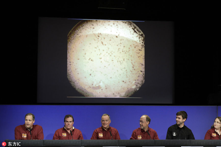 Espa?onave InSight da NASA aterrissa em Marte