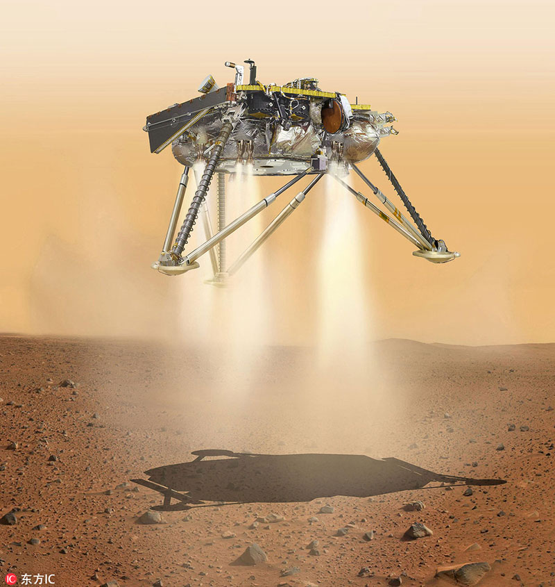 Espa?onave InSight da NASA aterrissa em Marte