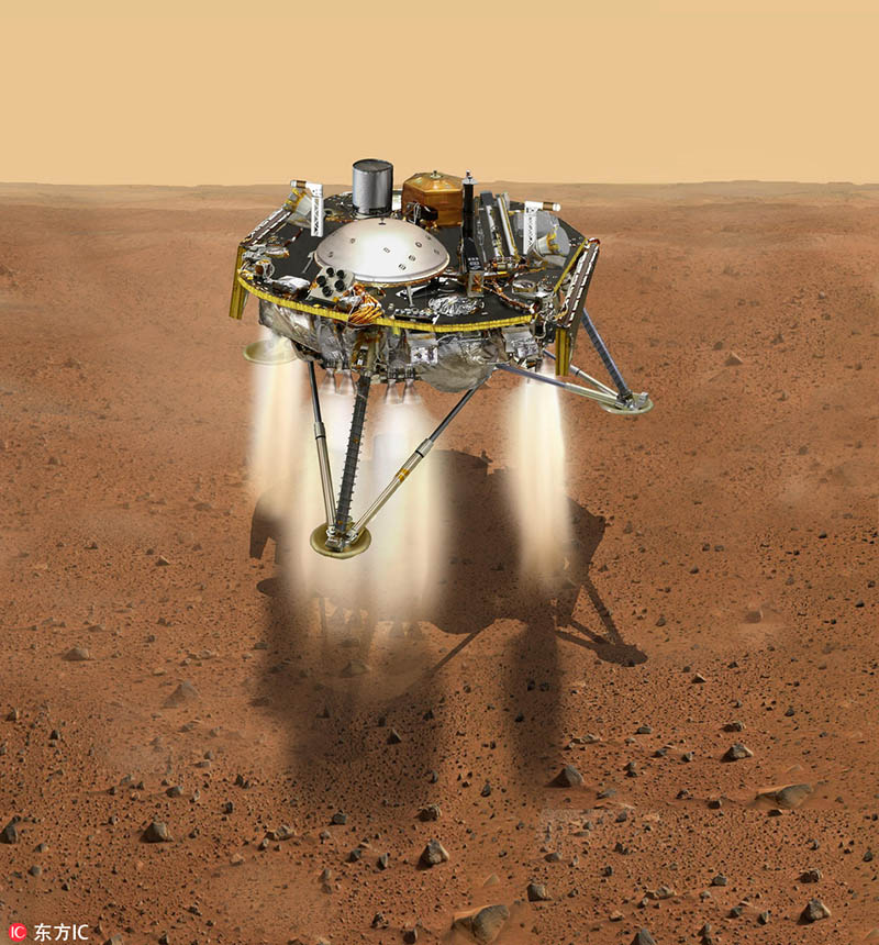 Espa?onave InSight da NASA aterrissa em Marte