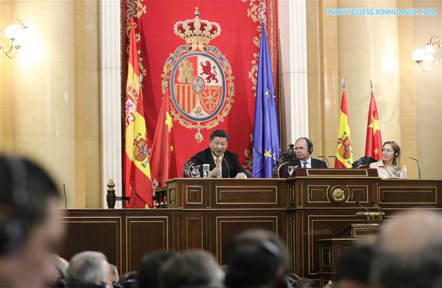 Presidente chinês: Rela??es China-Espanha têm novas oportunidades de desenvolvimento