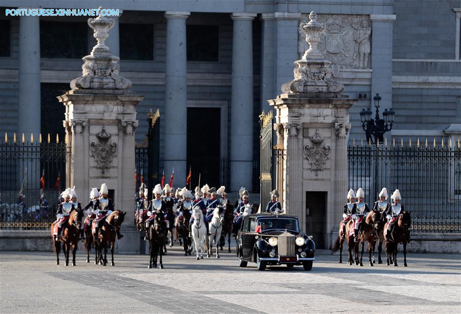 China e Espanha concordam em promover rela??es durante visita de Xi