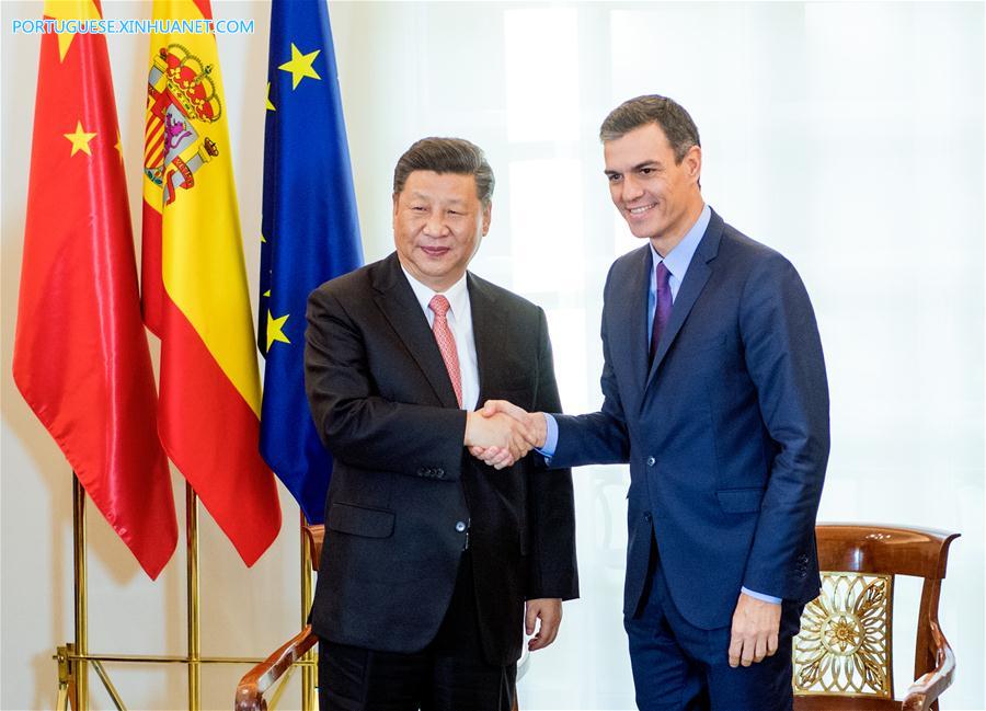 China e Espanha concordam em promover rela??es durante visita de Xi
