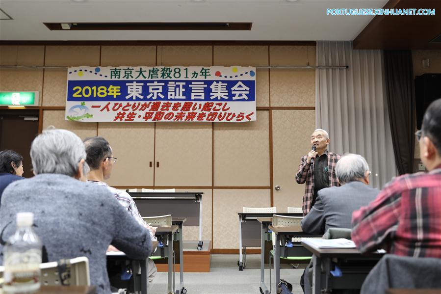 Grupos civis japoneses marcam 81o aniversário do Massacre de Nanjing