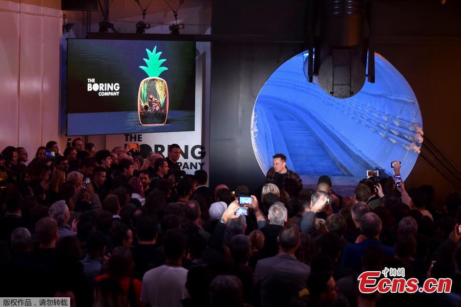 Primeiro túnel subterraneo de alta velocidade de Elon Musk estreia em LA