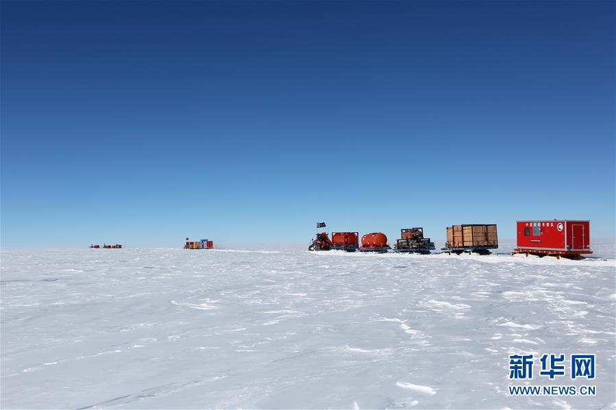 Equipes chinesas de pesquisadores do interior da Antártica chegaram à Esta??o de Taishan