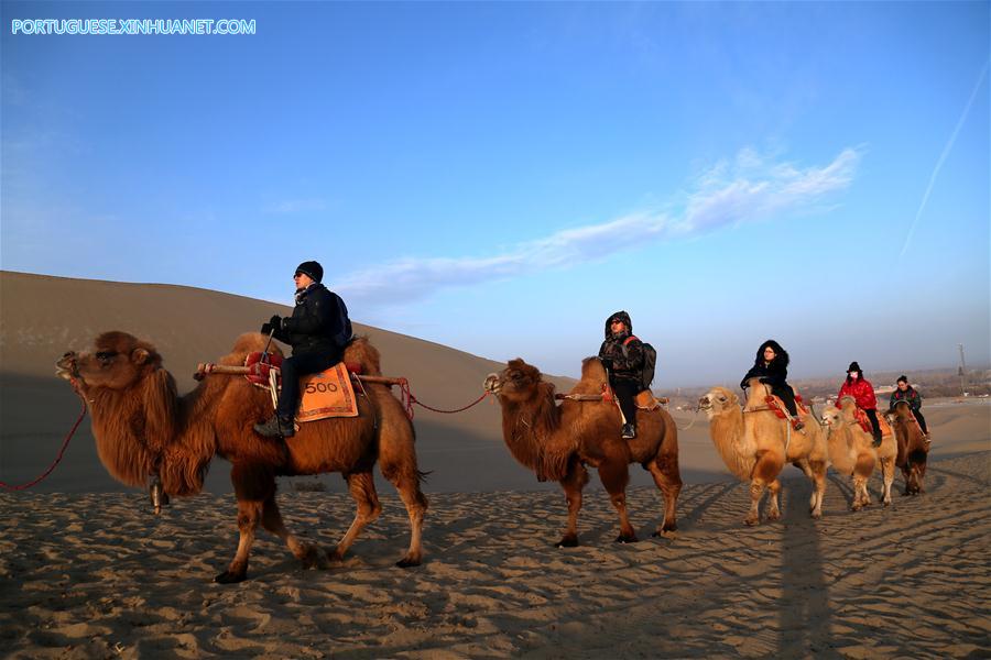 Várias atividades s?o realizadas em toda a China para celebrar ano novo de 2019