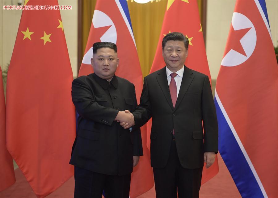 Xi Jinping e Kim Jong Un realizam conversa??es e atingem importantes consensos
