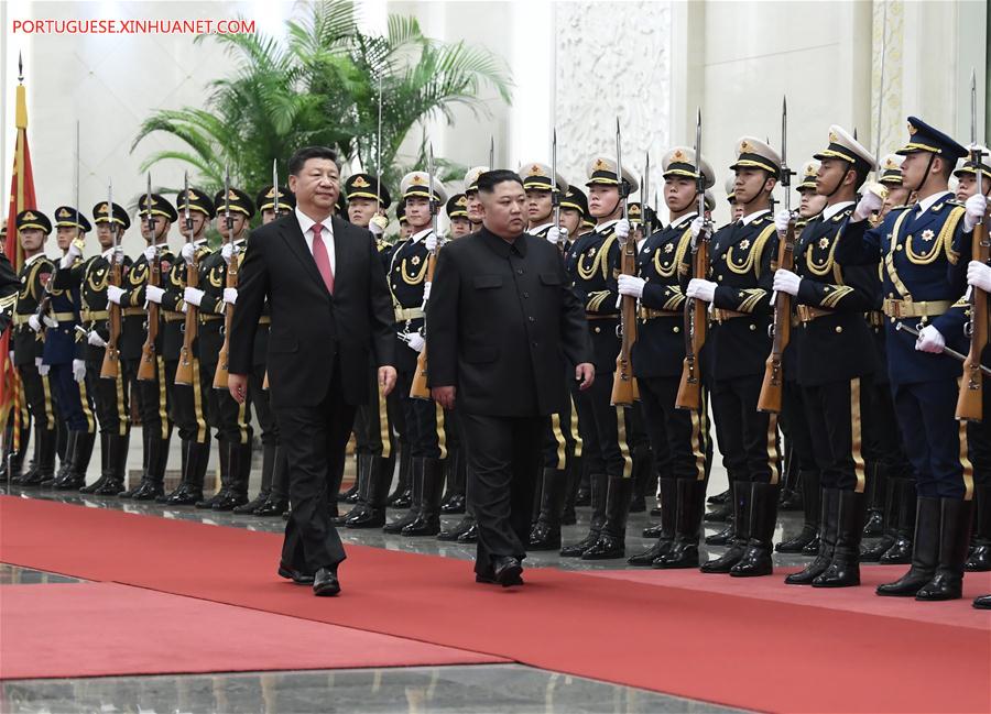 Xi Jinping e Kim Jong Un realizam conversa??es e atingem importantes consensos
