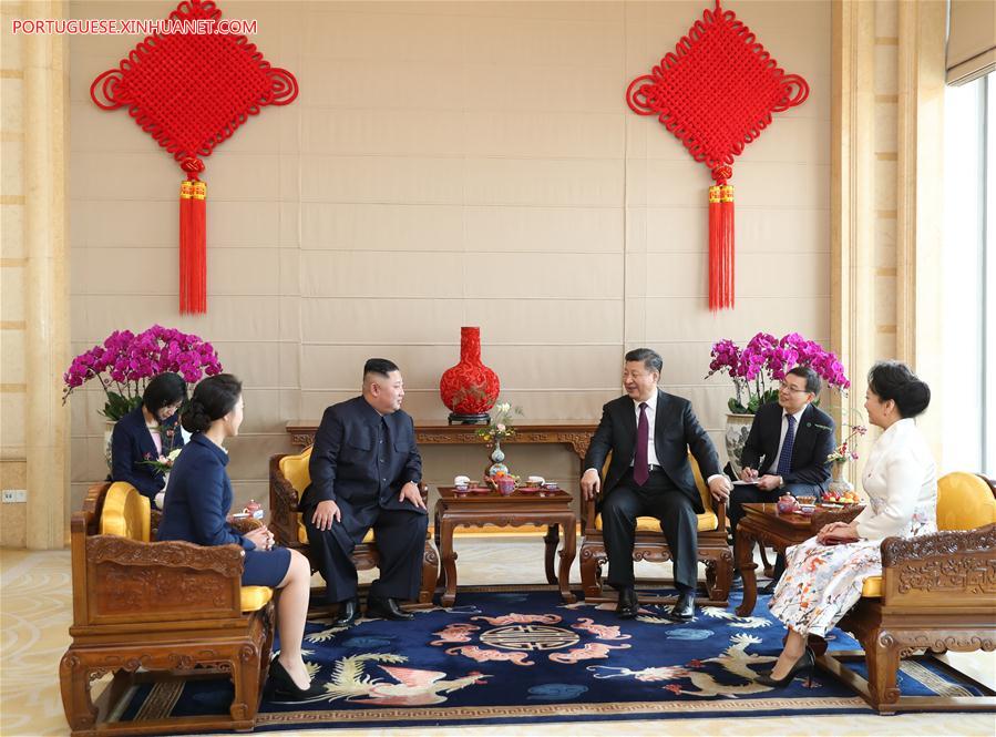 Xi Jinping e Kim Jong Un realizam conversa??es e atingem importantes consensos
