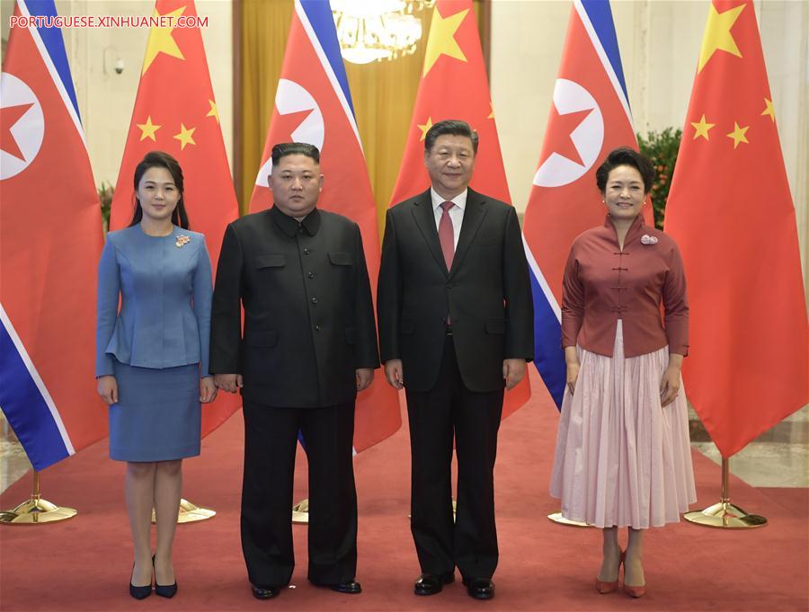 Xi Jinping e Kim Jong Un realizam conversa??es e atingem importantes consensos