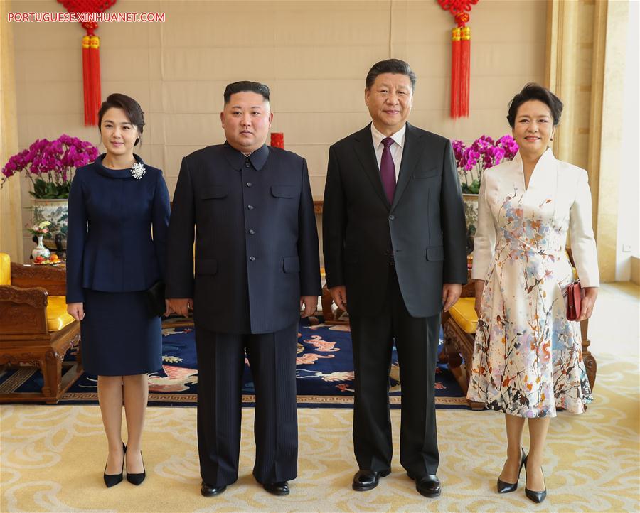 Xi Jinping e Kim Jong Un realizam conversa??es e atingem importantes consensos