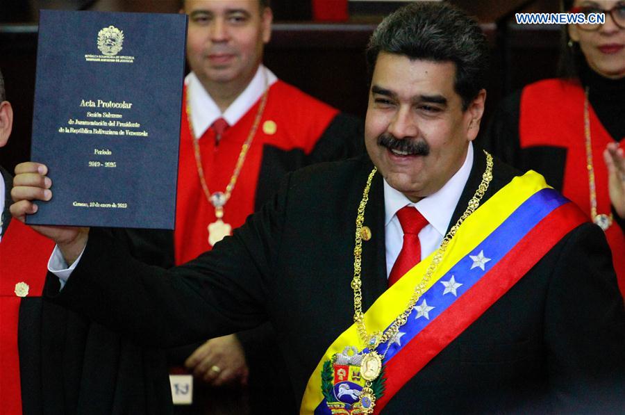 Maduro presta juramento para novo mandato presidencial