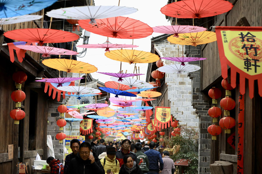 Galeria: Tradi??es do Ano Novo Lunar na vila antiga de Qiantong