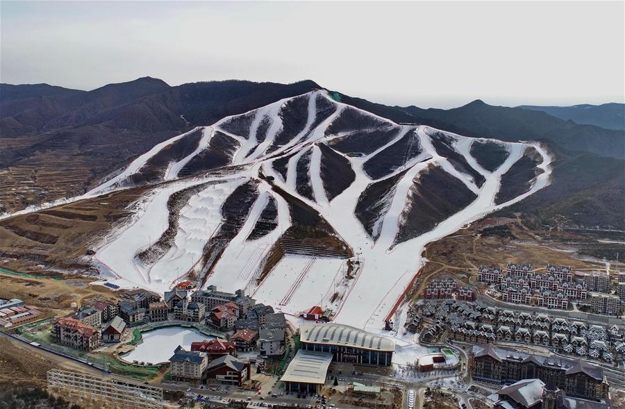 Paisagem de neve em toda a China