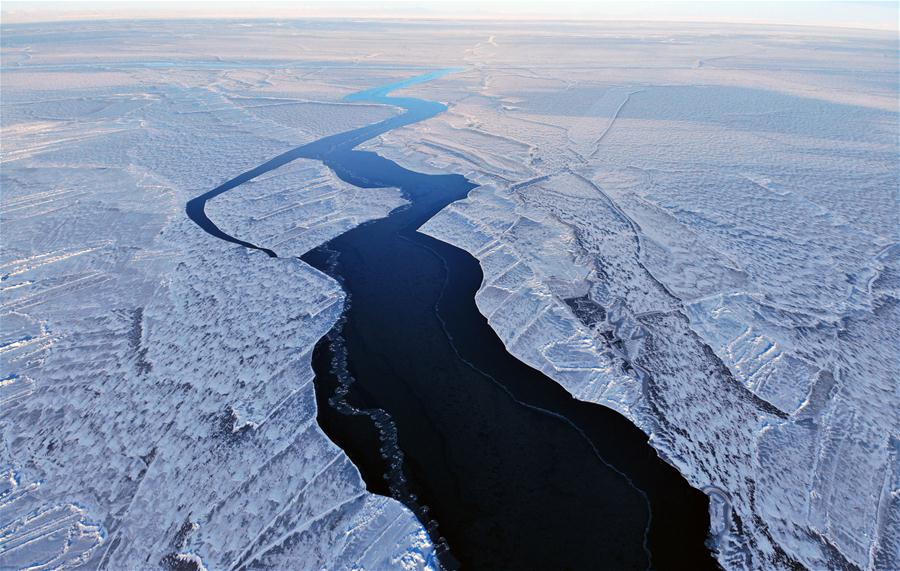 Paisagem de neve em toda a China