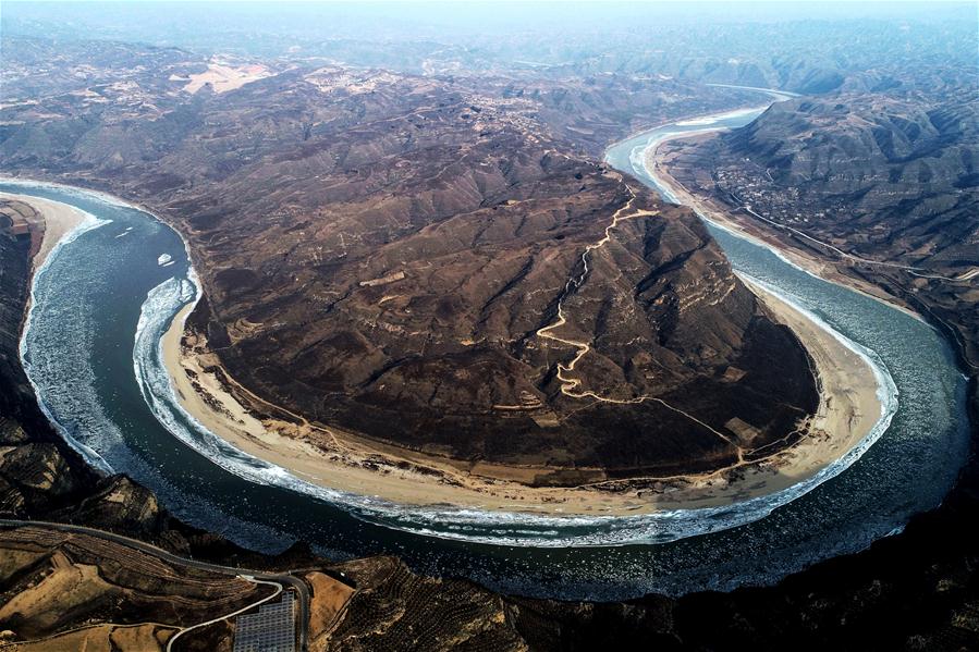 Paisagem de neve em toda a China