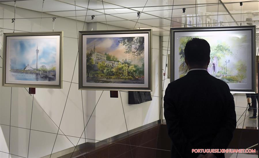 Exposi??o de arte em Lisboa comemora 40o aniversário do estabelecimento da RAE de Macau