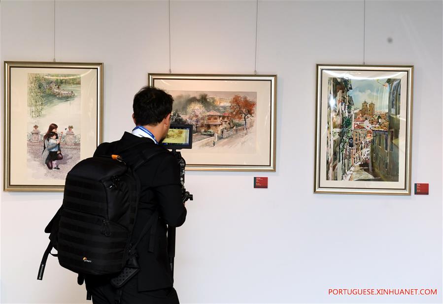Exposi??o de arte em Lisboa comemora 40o aniversário do estabelecimento da RAE de Macau
