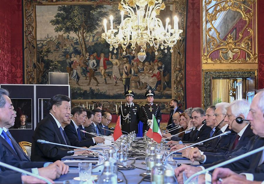 Presidentes chinês e italiano concordam em promover maior desenvolvimento dos la?os