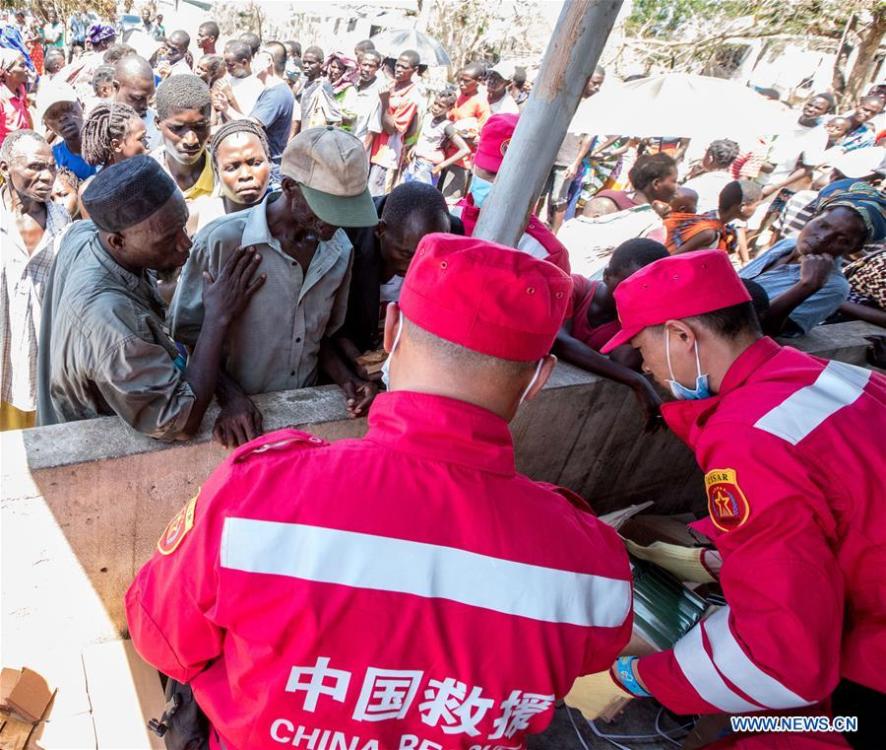 Equipe de resgate chinesa realiza trabalho de socorro em Mo?ambique 