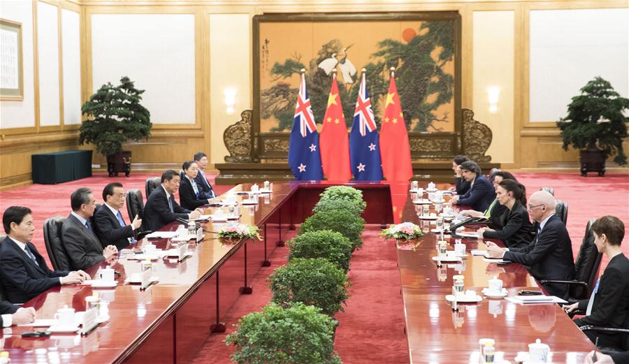 Primeiros-ministros da China e Nova Zelandia se reúnem para impulsionar coopera??o
