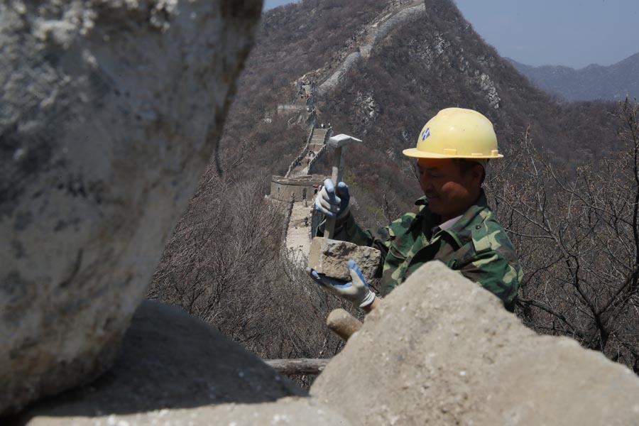 China refor?a prote??o da Grande Muralha