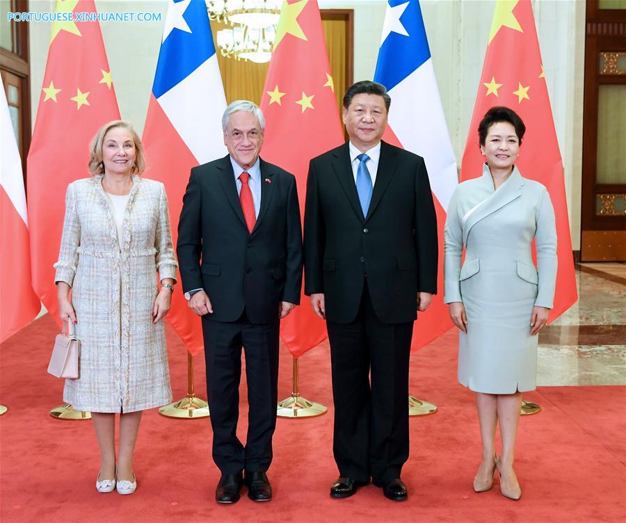 Presidentes da China e do Chile realizam conversa??es