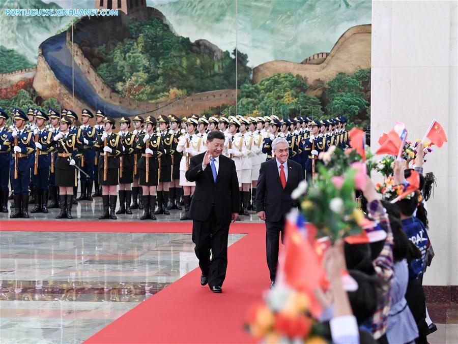 Presidentes da China e do Chile realizam conversa??es