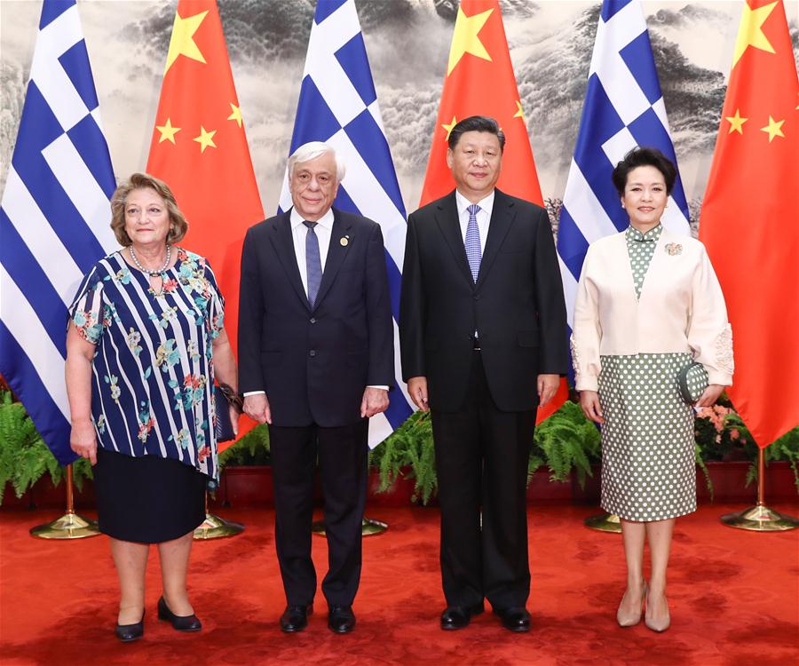 Xi realiza conversa??es com presidente da Grécia