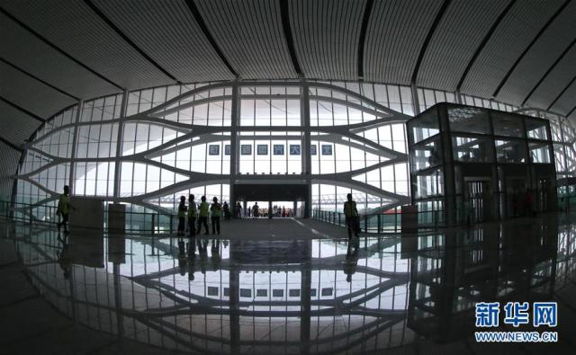 Galeria：Constru??o do terminal do novo aeroporto internacional de Beijing entra na fase final