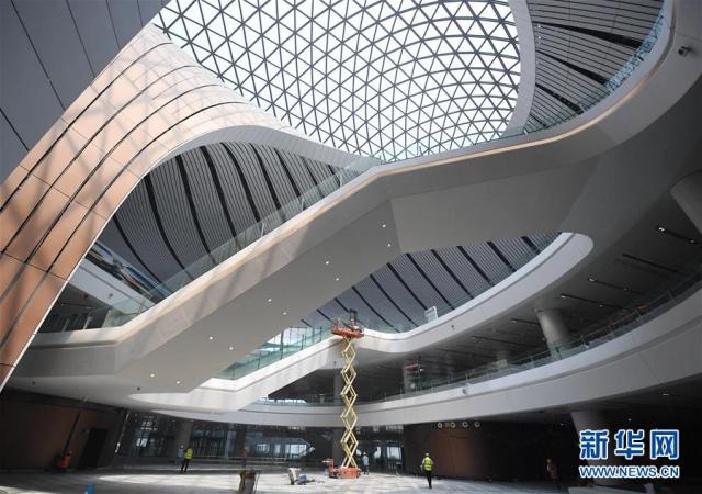 Galeria：Constru??o do terminal do novo aeroporto internacional de Beijing entra na fase final