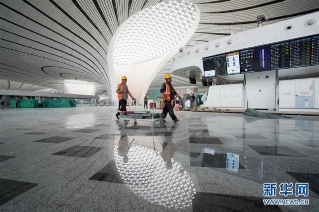 Galeria：Constru??o do terminal do novo aeroporto internacional de Beijing entra na fase final