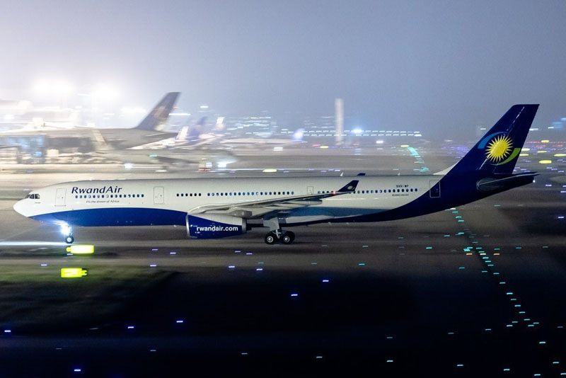 Transportadora nacional de Ruanda lan?a voo para a China