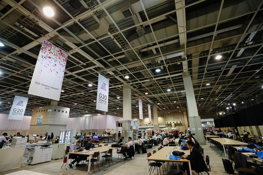Centro de mídia da 14a cúpula do G20 abre a jornalistas
