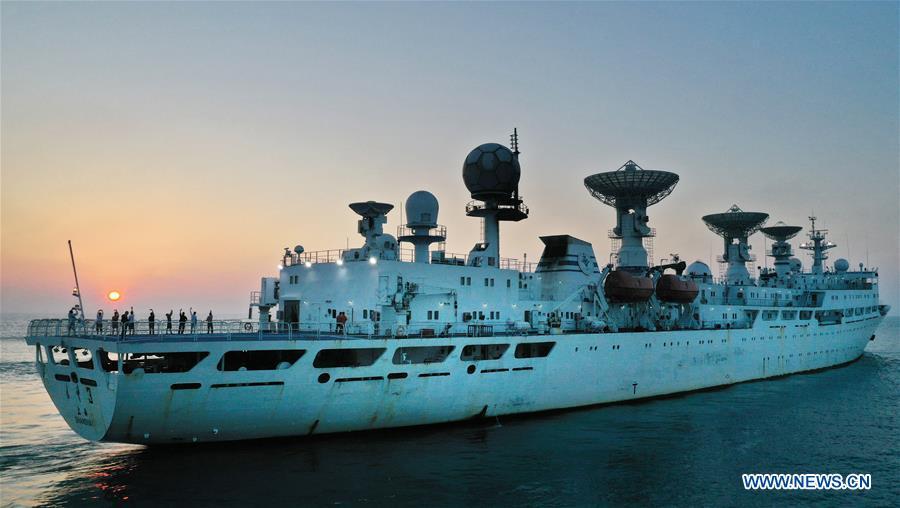 Navio de rastreamento Yuanwang-3 completa miss?o de monitoramento