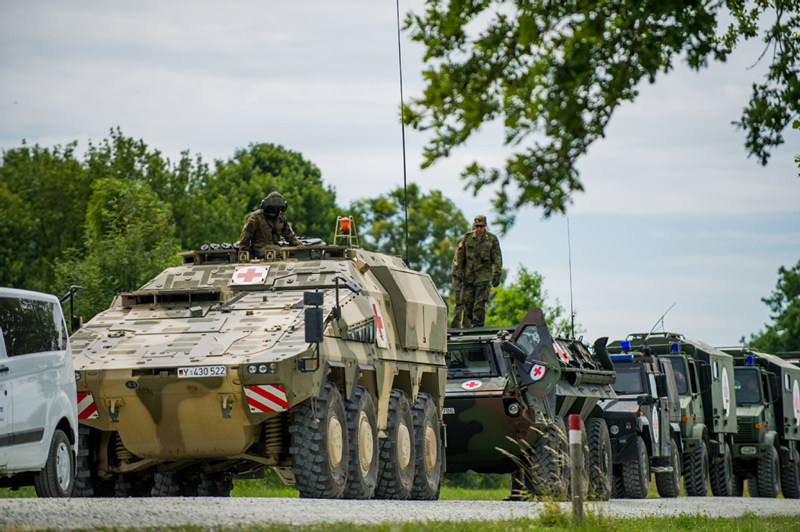 For?as armadas chinesas e alem?s realizam exercícios conjuntos de apoio médico