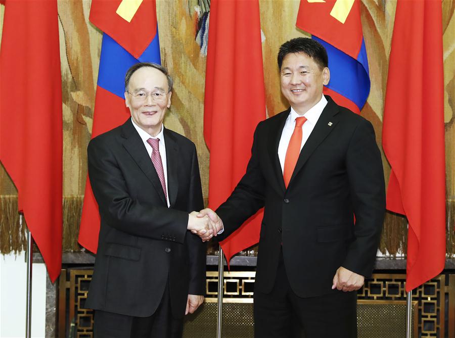 China pronta para promover ainda mais a parceria estratégica com a Mongólia, diz vice-presidente chinês