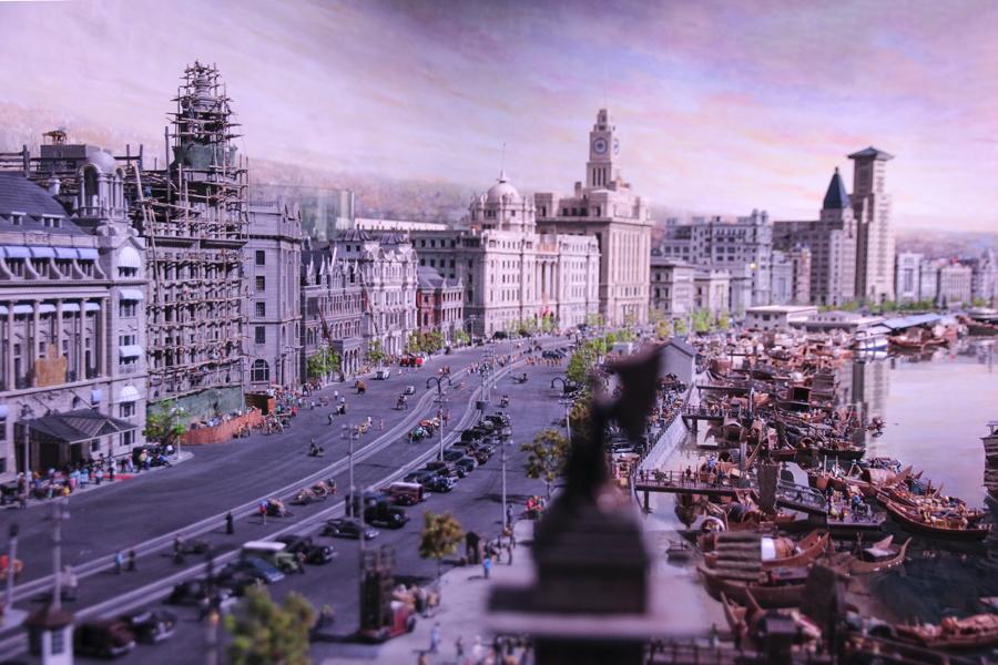 Exposi??o em miniatura mostra pontos de referência de Shanghai e europeus