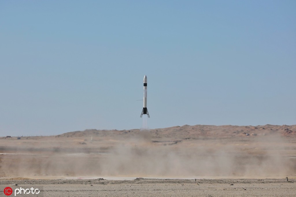 Foguete reutilizável submetido ao terceiro teste na China