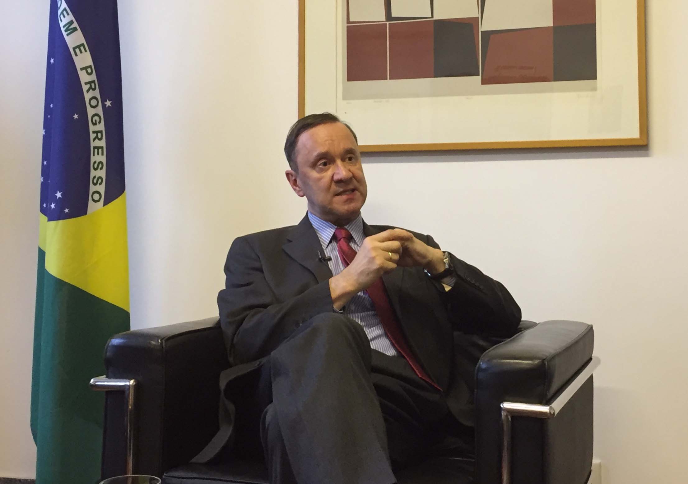 Embaixador brasileiro na China dá bons votos pelo 70o aniversário da Funda??o da Nova China