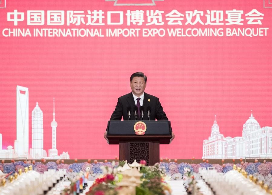 Expo de Importa??o de Shanghai: Xi Jinping organiza banquete para participantes