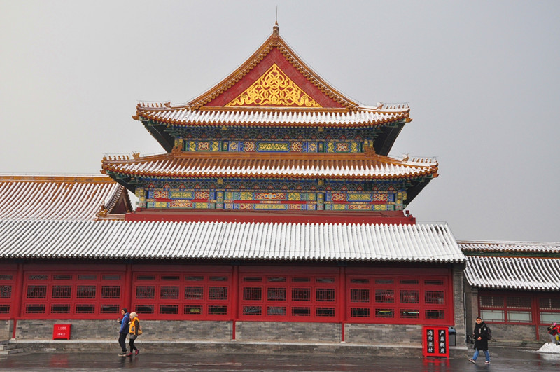 Galeria: Cidade proibida coberta de neve atrai visitantes