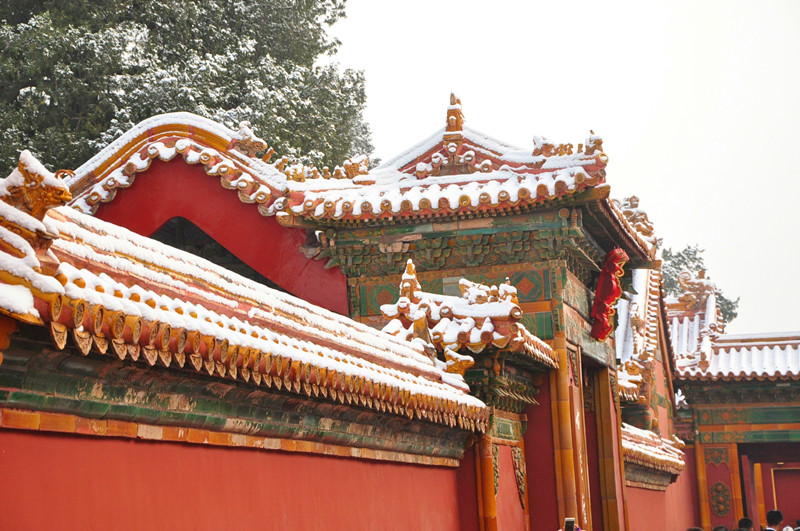 Galeria: Cidade proibida coberta de neve atrai visitantes