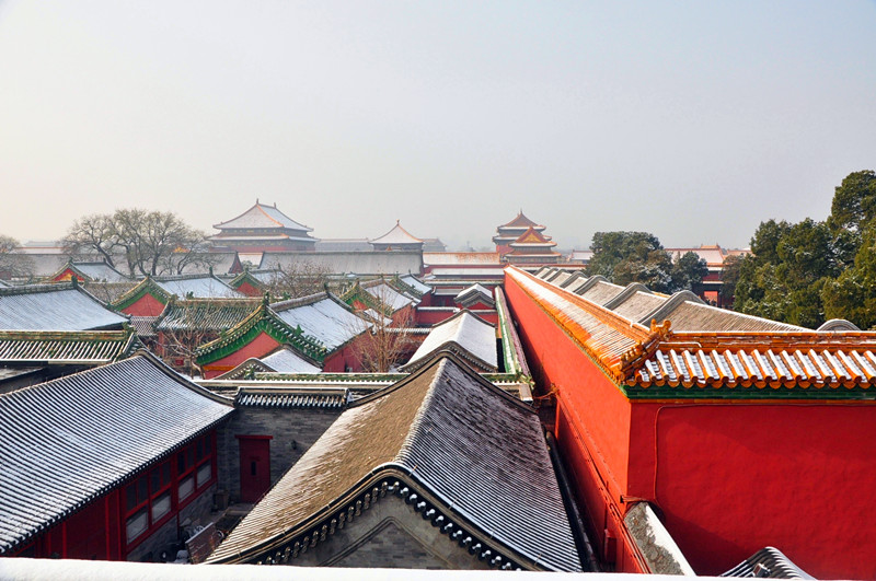 Galeria: Cidade proibida coberta de neve atrai visitantes