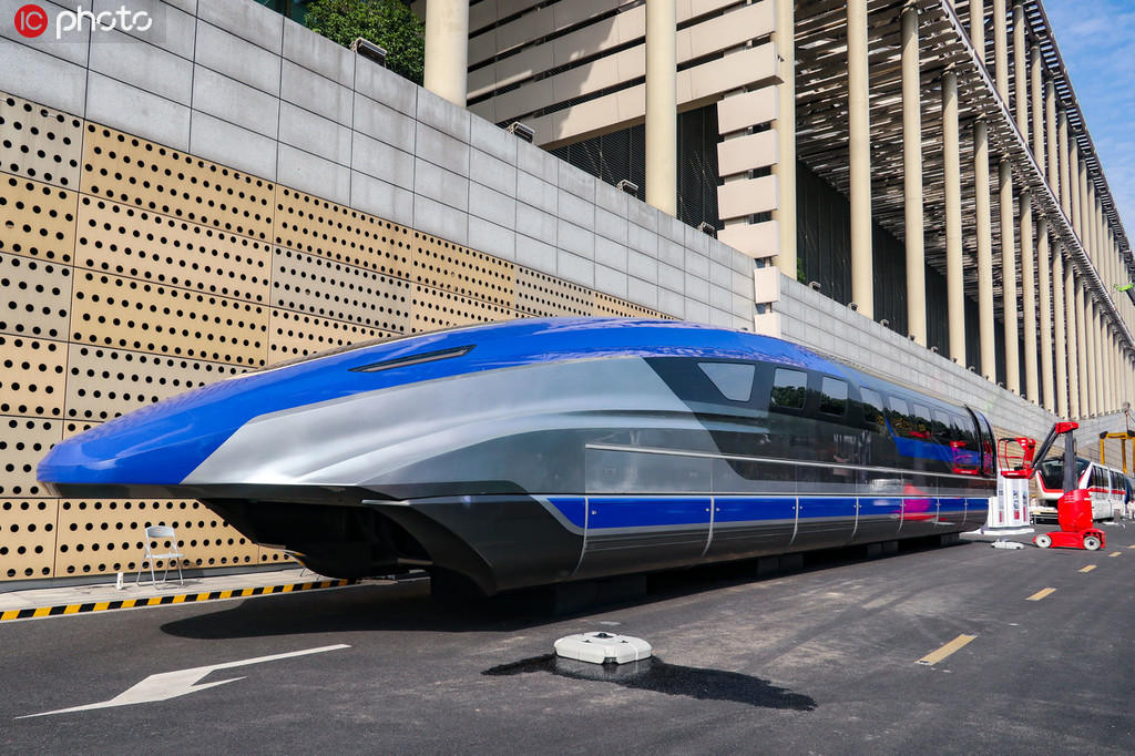 Galeria: quatro trens maglev s?o exibidos em Hangzhou 