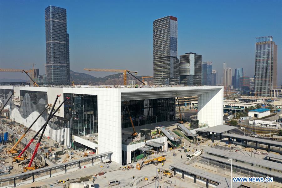Constru??o do Porto de Hengqin avan?a na província de Guangdong