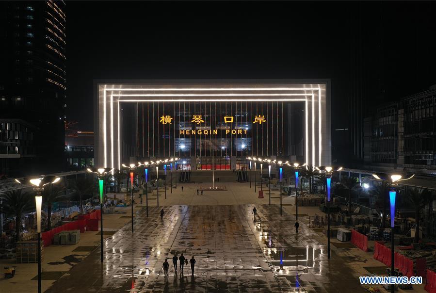 Constru??o do Porto de Hengqin avan?a na província de Guangdong