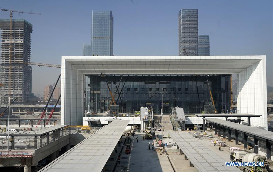 Constru??o do Porto de Hengqin avan?a na província de Guangdong