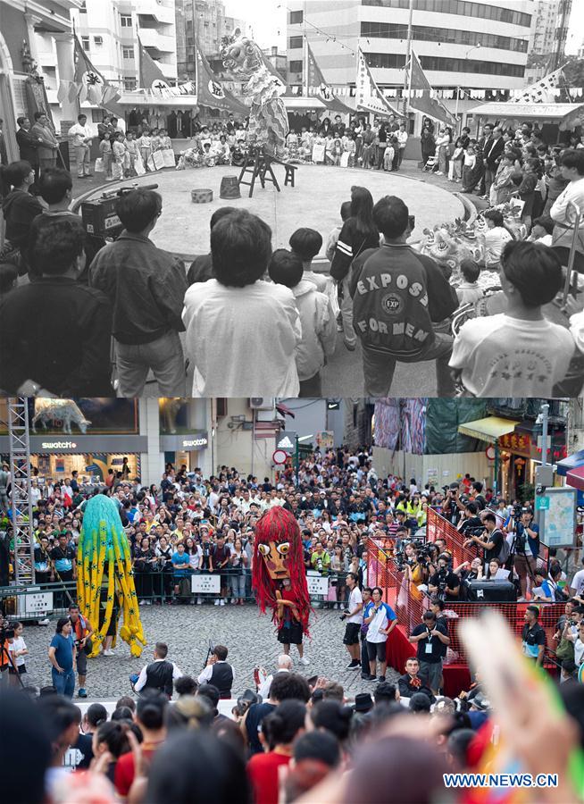 Passado e atualidade de Macau em fotos